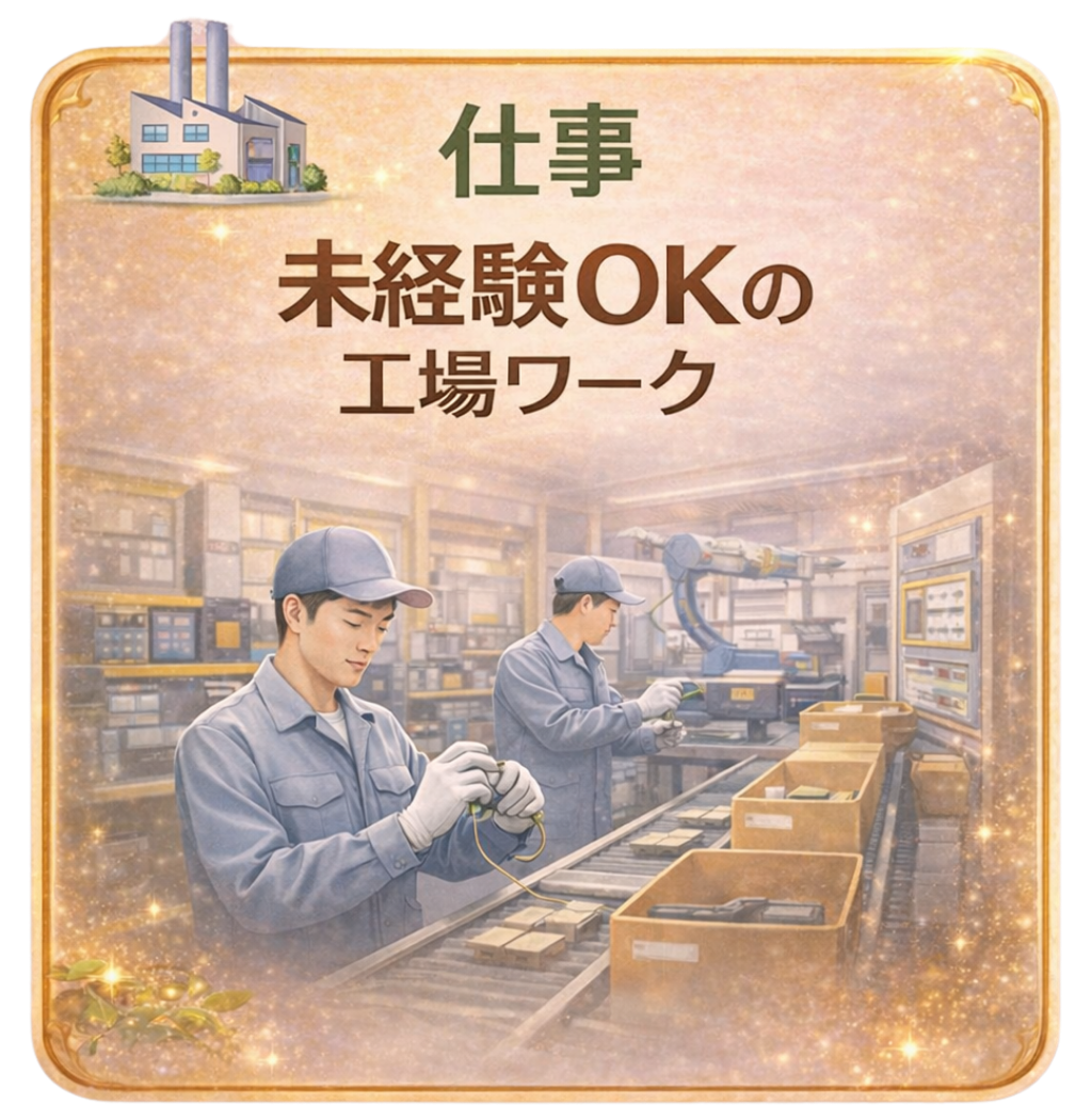 仕事：未経験OKの工場ワーク